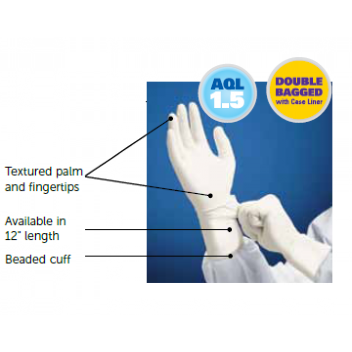 KIMTECH PURE* G3 Sterile White Nitrile Gloves